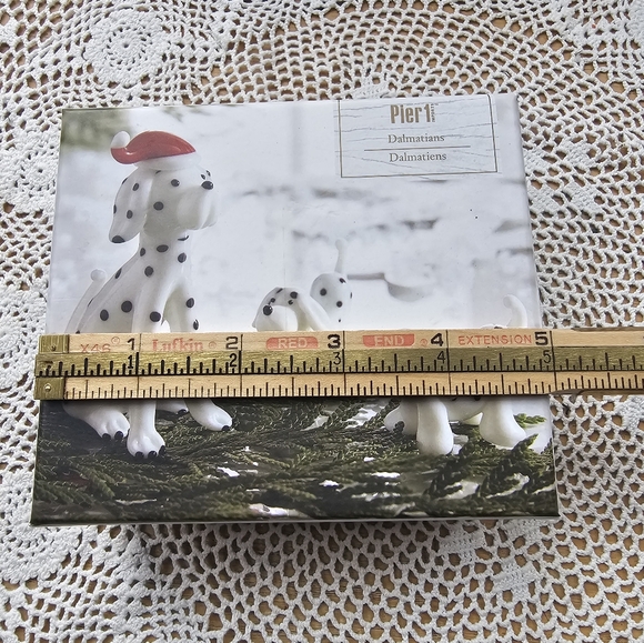 Pier 1 Dalmatian Dog Art Glass- White and Black Used - Picture 14 of 15